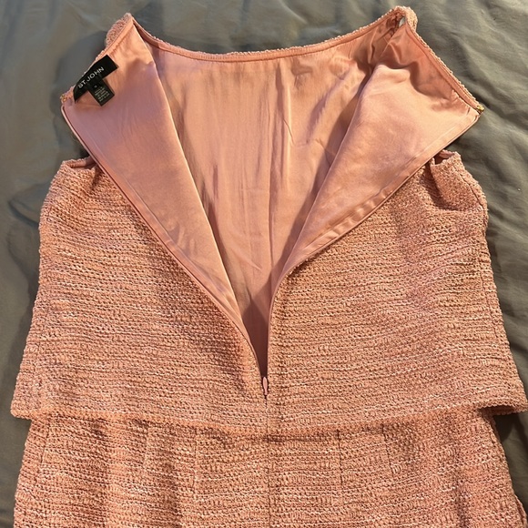 ST. JOHN Wool Blend Boucle Knit Suit Dress Career - Picture 12 of 13